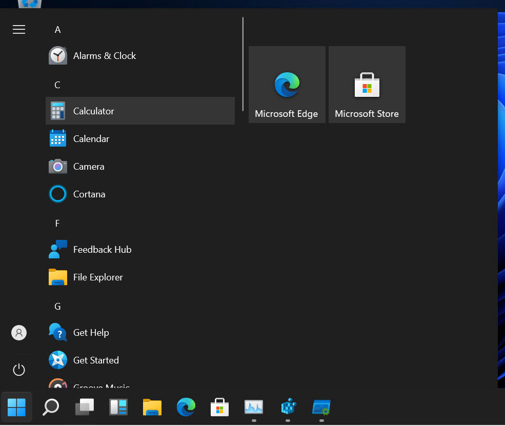 Classic Windows 10 Start Menu